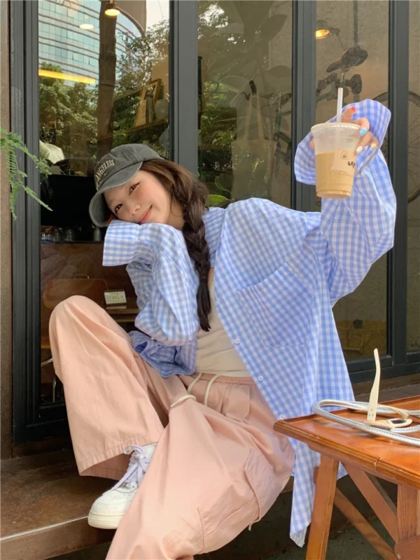 Ginham-Long-Sleeve-Shirt-Yellow-Blue-6.webp Ginham Long Sleeve Shirt Yellow/ Blue