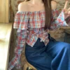Off-Shoulder-Grid-Long-Sleeve-Top1.webp Off Shoulder Grid Long Sleeve Top